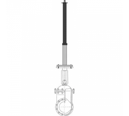 Телескопический шток для стальных задвижек 1,3-1,8 ДУ 500-600