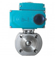 Кран шаровый фланцевый (3PC), DN 125 (5"), AISI316, PN16, с электроприводом AC 220V (С-20)