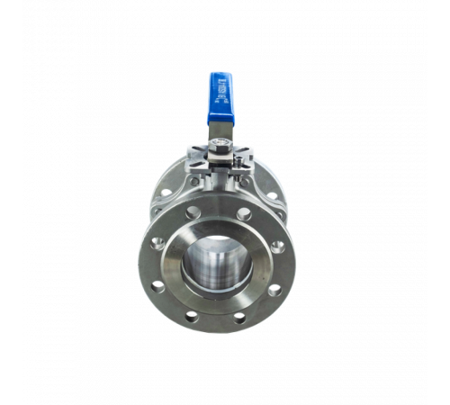 Кран шаровый фланцевый под привод нержавеющий (2PC), AISI304 DN 100 (4