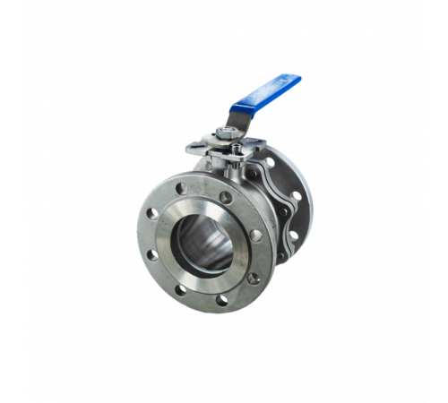 Кран шаровый фланцевый под привод нержавеющий (2PC), AISI304 DN 100 (4