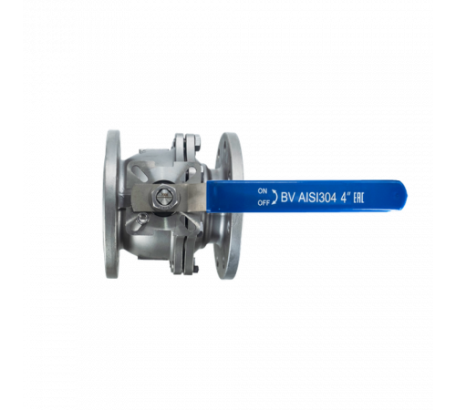 Кран шаровый фланцевый под привод нержавеющий (2PC), AISI304 DN 100 (4