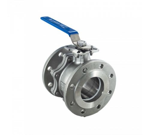 Кран шаровый фланцевый под привод нержавеющий (2PC), AISI304 DN 100 (4