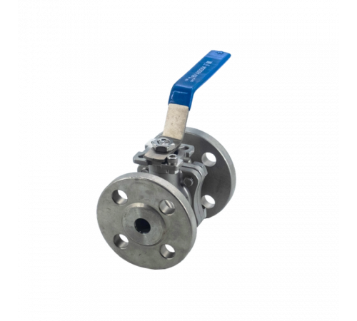 Кран шаровый фланцевый под привод нержавеющий (2PC), AISI304 DN15 (1/2