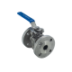 Кран шаровый фланцевый под привод нержавеющий (2PC), AISI304 DN25 (1