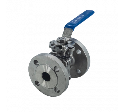 Кран шаровый фланцевый под привод нержавеющий (2PC), AISI304 DN25 (1