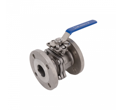 Кран шаровый фланцевый под привод нержавеющий (2PC), AISI304 DN50 (2