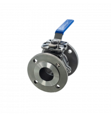 Кран шаровый фланцевый под привод нержавеющий (2PC), AISI304 DN65 (2_1/2"), (CF8), PN16