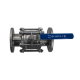Кран шаровый фланцевый трехсоставной нержавеющий (3PC), AISI316 DN 100 (4