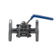 Кран шаровый фланцевый трехсоставной нержавеющий (3PC), AISI316 DN15 (1/2