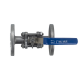 Кран шаровый фланцевый трехсоставной нержавеющий (3PC), AISI316 DN15 (1/2