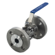 Кран шаровый фланцевый трехсоставной нержавеющий (3PC), AISI316 DN20 (3/4