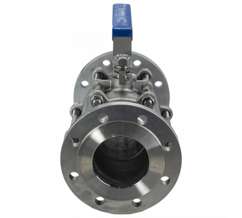 Кран шаровый фланцевый трехсоставной нержавеющий (3PC), AISI304 DN 100 (4