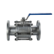 Кран шаровый фланцевый трехсоставной нержавеющий (3PC), AISI304 DN 100 (4