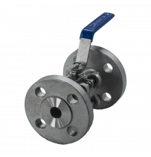 Кран шаровый фланцевый трехсоставной нержавеющий (3PC), AISI304 DN15 (1/2"), (CF8), PN16