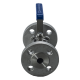 Кран шаровый фланцевый трехсоставной нержавеющий (3PC), AISI304 DN15 (1/2