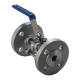 Кран шаровый фланцевый трехсоставной нержавеющий (3PC), AISI304 DN15 (1/2