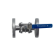 Кран шаровый фланцевый трехсоставной нержавеющий (3PC), AISI304 DN15 (1/2