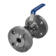 Кран шаровый фланцевый трехсоставной нержавеющий (3PC), AISI304 DN20 (3/4