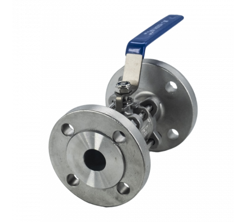Кран шаровый фланцевый трехсоставной нержавеющий (3PC), AISI304 DN25 (1