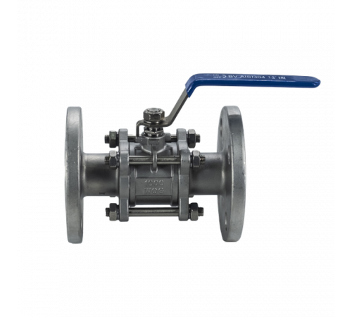 Кран шаровый фланцевый трехсоставной нержавеющий (3PC), AISI304 DN32 (1_1/4