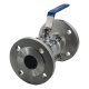 Кран шаровый фланцевый трехсоставной нержавеющий (3PC), AISI304 DN50 (2