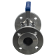 Кран шаровый фланцевый трехсоставной нержавеющий (3PC), AISI304 DN50 (2