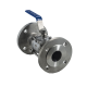 Кран шаровый фланцевый трехсоставной нержавеющий (3PC), AISI304 DN50 (2