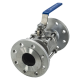 Кран шаровый фланцевый трехсоставной нержавеющий (3PC), AISI304 DN65 (2_1/2