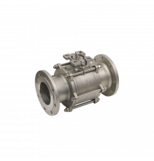 Кран шаровый фланцевый под привод нержавеющий (3PC), AISI304 DN 125 (5"), (CF8), PN16