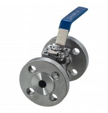 Кран шаровый фланцевый под привод нержавеющий (3PC), AISI304 DN15 (1/2"), (CF8), PN16