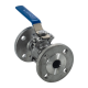 Кран шаровый фланцевый под привод нержавеющий (3PC), AISI304 DN25 (1