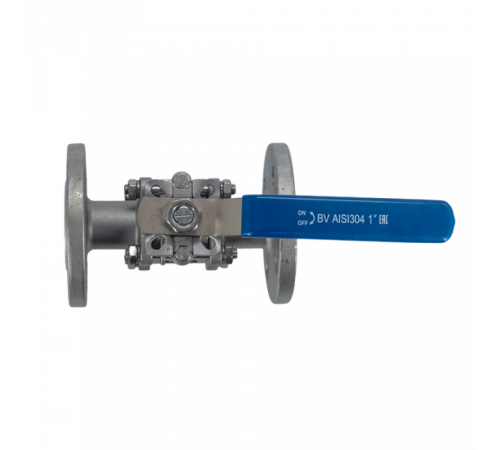 Кран шаровый фланцевый под привод нержавеющий (3PC), AISI304 DN25 (1