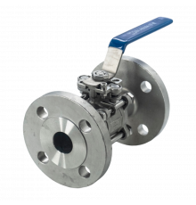 Кран шаровый фланцевый под привод нержавеющий (3PC), AISI304 DN32 (1_1/4"), (CF8), PN16