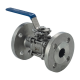 Кран шаровый фланцевый под привод нержавеющий (3PC), AISI304 DN32 (1_1/4
