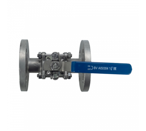 Кран шаровый фланцевый под привод нержавеющий (3PC), AISI304 DN32 (1_1/4