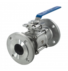 Кран шаровый фланцевый под привод нержавеющий (3PC), AISI304 DN65 (2_1/2"), (CF8), PN16