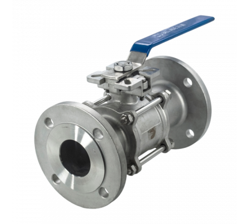 Кран шаровый фланцевый под привод нержавеющий (3PC), AISI304 DN65 (2_1/2