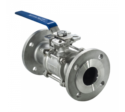 Кран шаровый фланцевый под привод нержавеющий (3PC), AISI304 DN65 (2_1/2