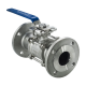 Кран шаровый фланцевый под привод нержавеющий (3PC), AISI304 DN65 (2_1/2