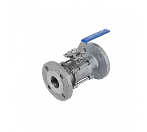 Кран шаровый фланцевый под привод нержавеющий (3PC), AISI316TI DN50 (2