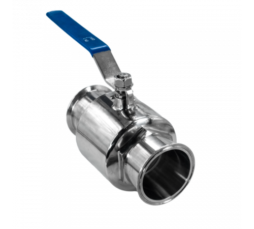 Кран шаровый Clamp DIN32676 нержавеющий, AISI304 DN 100 (104мм), (CF8), PN8