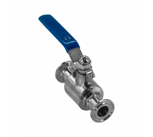 Кран шаровый Clamp DIN32676 нержавеющий, AISI304 DN15 (18мм), (CF8), PN8