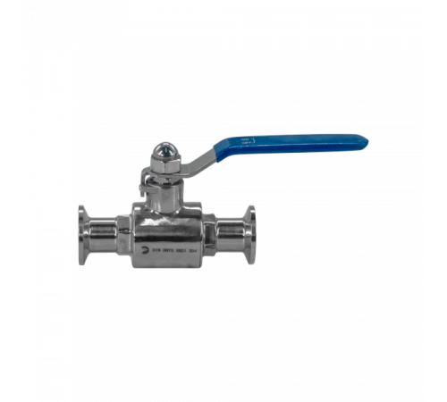 Кран шаровый Clamp DIN32676 нержавеющий, AISI304 DN15 (18мм), (CF8), PN8
