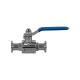 Кран шаровый Clamp DIN32676 нержавеющий, AISI304 DN15 (18мм), (CF8), PN8