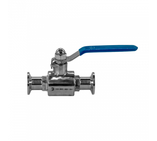 Кран шаровый Clamp DIN32676 нержавеющий, AISI304 DN20 (22мм), (CF8), PN8