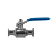 Кран шаровый Clamp DIN32676 нержавеющий, AISI304 DN20 (22мм), (CF8), PN8