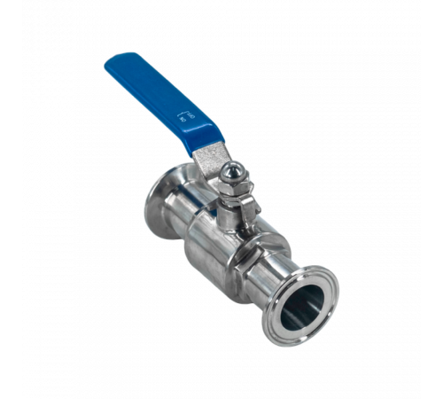 Кран шаровый Clamp DIN32676 нержавеющий, AISI304 DN25 (28мм), (CF8), PN8