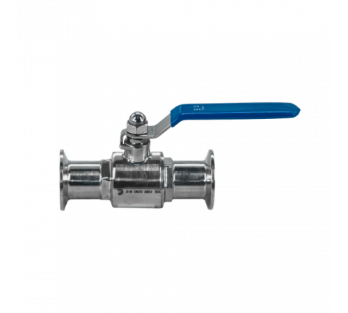 Кран шаровый Clamp DIN32676 нержавеющий, AISI304 DN25 (28мм), (CF8), PN8