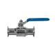 Кран шаровый Clamp DIN32676 нержавеющий, AISI304 DN25 (28мм), (CF8), PN8