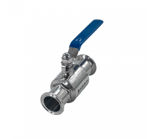 Кран шаровый Clamp DIN32676 нержавеющий, AISI304 DN32 (34мм), (CF8), PN8